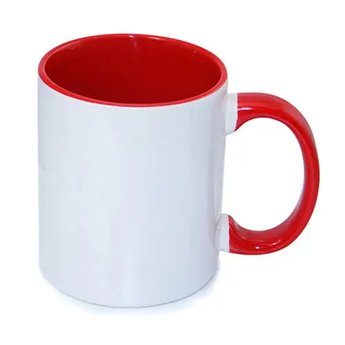 Inner Red Ceramic Sublimation Mug - simple